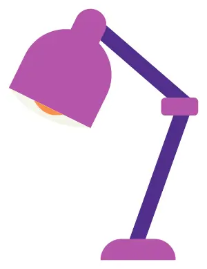 Desktop light Sticker